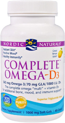 

Nordic Naturals Nordic Naturals, Complete Omega-D3, Lemon,(60 No)