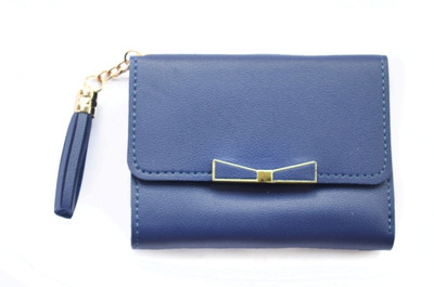 

JG Shoppe Women Casual Blue Artificial Leather Wallet(5 Card Slots)