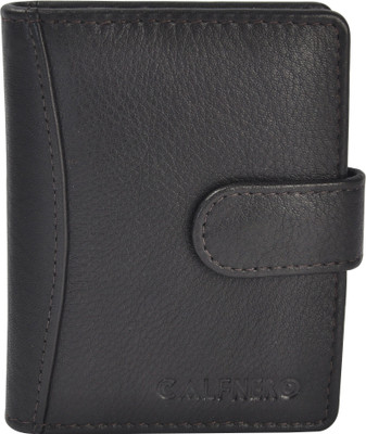 

Calfnero Men Brown Genuine Leather Card Holder(18 Card Slots), Dark brown