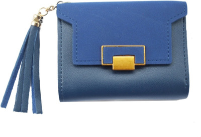 

JG Shoppe Women Trendy Blue Artificial Leather Wallet(5 Card Slots)