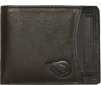 

RUGE Men Black, Brown Genuine Leather Wallet(5 Card Slots), Dark coffee