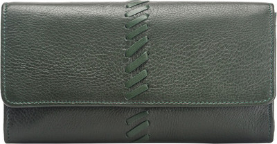

Hidesign Women Casual Black Genuine Leather Wallet(2 Card Slots), Green