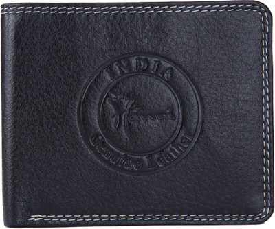 

Hawai Men Black Genuine Leather Wallet(7 Card Slots)