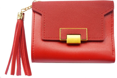 

JG Shoppe Women Casual Red Artificial Leather Wallet(5 Card Slots)