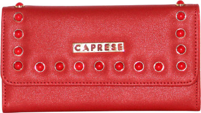

Caprese Women Casual Red Artificial Leather Wallet(12 Card Slots)