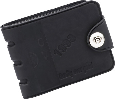 

Peacock Mundkar Boys Black Artificial Leather Wallet(8 Card Slots)
