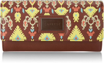 

Caprese Women Casual Brown Artificial Leather Wallet(12 Card Slots)