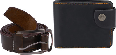 

Peacock Mundkar Wallet, Belt Combo(Brown)
