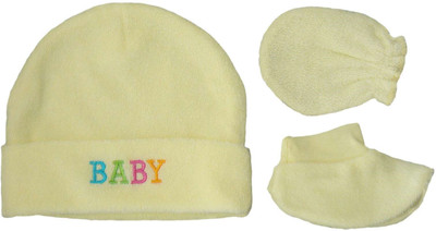 

SW Baby Cotton Cap Bootie Mitten Set : 0-3 Months(Yellow)