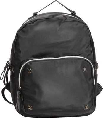 

Bagkok Black PU Backpack 4 L Backpack(Black)