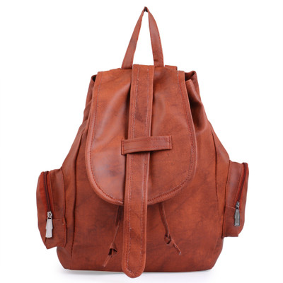 

Techno wear Womens Girls 8 L Backpack(Brown), Black