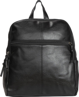 

Bagkok Black PU Backpack 4 L Backpack(Black)