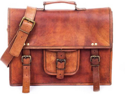 

STYLOLEATHERBAGS Goatter Messenger Bag V85 Messenger Bag(Brown, 13 inch)