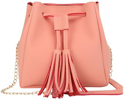 

Hashtasche Peach Drawstring Sling Waterproof Sling Bag(Pink, 5 inch)