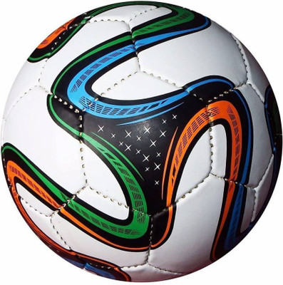 

Yashu Brazuca FCB Football - Size: (Pack of 1, White, Green, Red, Multicolor