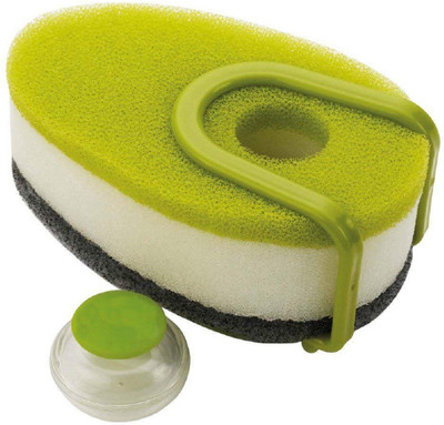 

Lemish Pack of 3 Triple Layer Soapy-Sponge Self Release Dish Wash Liquid Scouring Sponge with Soap-Dispensing