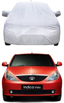 HMS Car Cover For Tata Indica Vista (With Mirror Pockets)(Silver, For 2015, 2016, 2017, 2018 Models)
