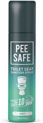 

Pee Safe Toilet Seat Sanitizer Spray (Mint) - 75 ML(Set of 1)