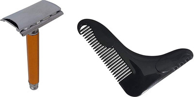 

Fully Shaving Safety Razor And Comb Kit For Home And Salon Use For Men And Boys(Set of 1)