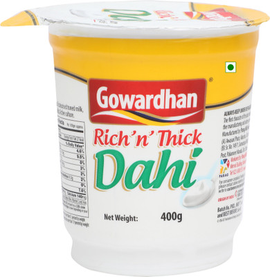

Gowardhan Rich 'n' Thick Plain Curd(400 g)
