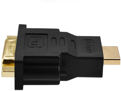 

smacc hdmi male to dvi (24+1) female HDMI Adapter(Compatible with computer, Black)