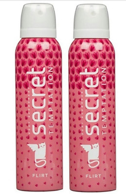 

SECRET Temptation Flirt Deodorant Spray - For Women PACK of 2 (300 ml) Deodorant Spray - For Women(300 ml, Pack of 2)
