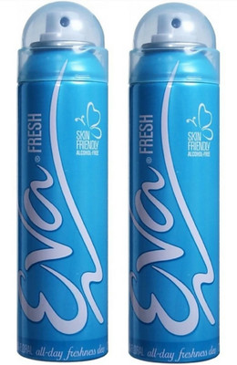 

EVA Fresh Deodorant Spray Combo Pack of 2 (125ML each) Deodorant Spray - For Women (250 ml, Pack of 2) Deodorant Spray - For Women(250 ml, Pack of 2)