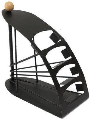 

BANQLYN 5 Compartments Stainless Steel Multi Remote Control Stand(Black)