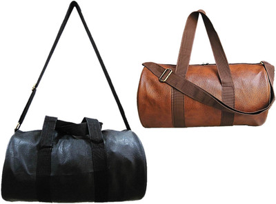 

Muccasacra Combo of Gym Bag(Black, Brown)