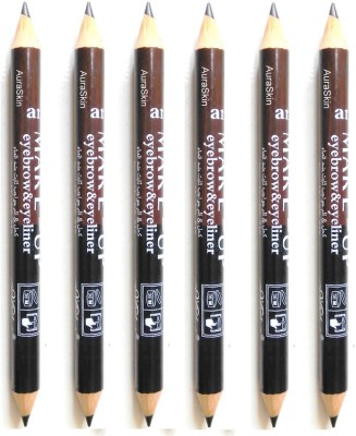 AuraSkin Milai Eyebrow Pencil Brown eyebrow pencil Black Eyebrow Pencil Brown lip liner2in1(black, brown)