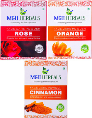 

MGH Herbals Rose Petals, Orange Peel & Cinnamon Face Pack (Pack of 3)(300 g)