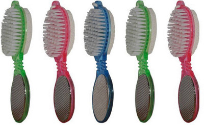 

Bajrang 4 in 1 Foot Care Pedicure Brush, Pumice Scrubber (05 pcs.)(Multicolor)