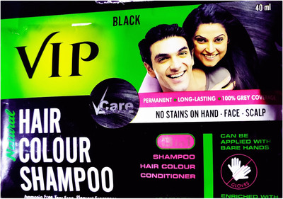 

Vcare HAIR COLOUR SHAMPOO 3IN1 Hair Color(black)
