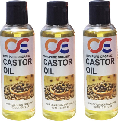 

OSE 100 Percent Pure Organic Cold Pressed Unrefined Virgin Castor Oil For Hair-Scalp-Skin-Face-Nails Hair Oil(100 ml)