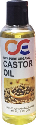 

OSE 100% Pure Organic Cold Presses Unrefined Virgin Caster Oil For Hair-Scalp-Skin-Face-Nails Hair Oil(100 ml)