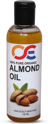 

OSE 100 Percent Pure Organic Cold Pressed Unrefined Virgin Almond Oil For Hair-Scalp-Skin-Face-Nails Hair Oil(100 ml)