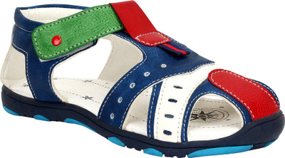 

Glitzy Galz Boys Velcro T-bar Sandals(Blue