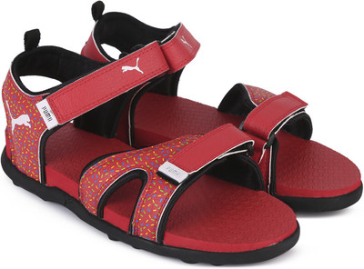 

Puma Boys & Girls Velcro Sports Sandals(Red, Flame scarlet-puma black
