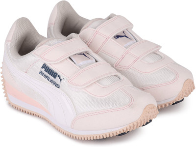

Puma Boys & Girls Velcro Running Shoes(Pink, Pearl-puma white