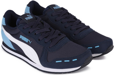 

Puma Boys & Girls Lace Running Shoes(Dark Blue, Peacoat-puma white-little boy