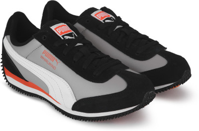 

Puma Boys & Girls Lace Running Shoes(Black, Puma black-red blast-ash