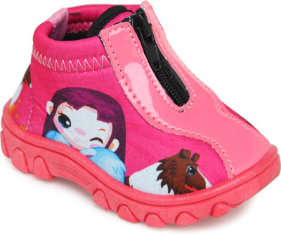 

Frestol Boys & Girls Slip on Sneakers(Pink