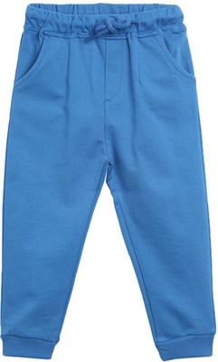 MINI KLUB Track Pant For Girls(Blue, Pack of 1)