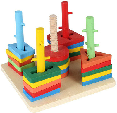 

Baybee Geo Sorting Board, Multi Color(Multicolor)