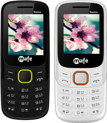 

Mafe Nemo Combo of Two Mobiles(Black&Yellow, White&Orange)