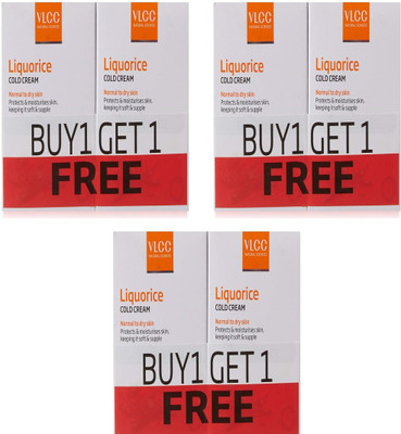 

VLCC Liquorice Cold Cream Buy 1 Get 1 Free(Pack Of 3)(50 g)