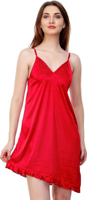 Boosah Women Nighty(Red)