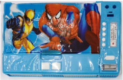 

S2KCrafts SPIDER MAN s2kc-1007 SPIDERMAN 8 BUTTONS PLAST1C JUMBO PENCIL BOX Art Plastic Pencil Box(Set of 1, Light Blue)