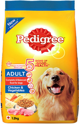 

Pedigree Adult Chicken, Vegetable 1.2 kg Dry Dog Food