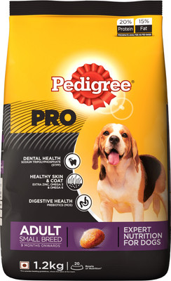 

Pedigree PRO Expert Nutrition for Adult Small Breed (9 months onwards) 1.2 kg Dry Dog Food